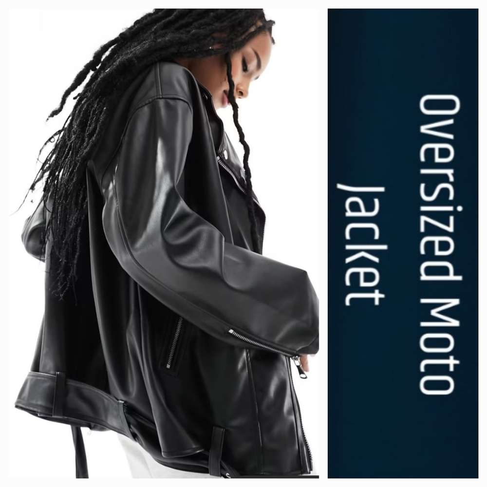 ASOS Oversized Moto Jacket